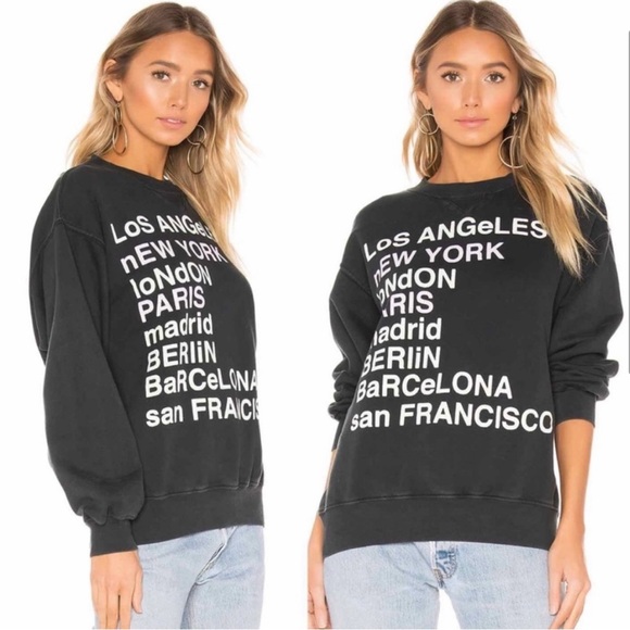 Anine Bing City Love Sweatshirt XS - Picture 3 of 11